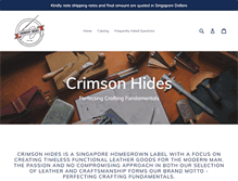 Tablet Screenshot of crimsonhides.com